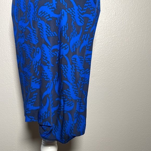 Diane von Furstenberg Leron Silk Georgette Tie Sleeve sheath dress size 6 - Picture 10 of 15